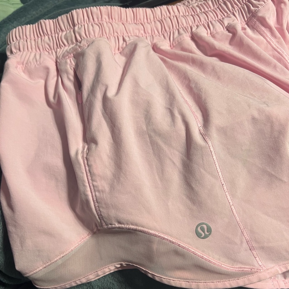 light pink lululemon hottie hot shorts size 10